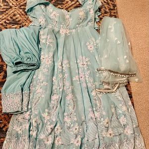 Beautiful one piece gown sky blue